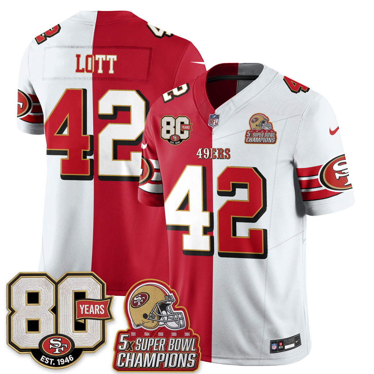 SF Split Style Vapor Jersey - Stitched