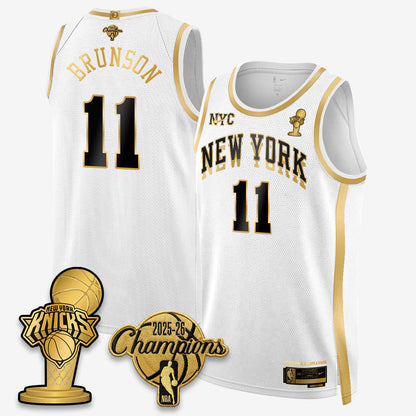 NYK 2026 NBA Champions Gold Edition Vapor Jersey - Stitched