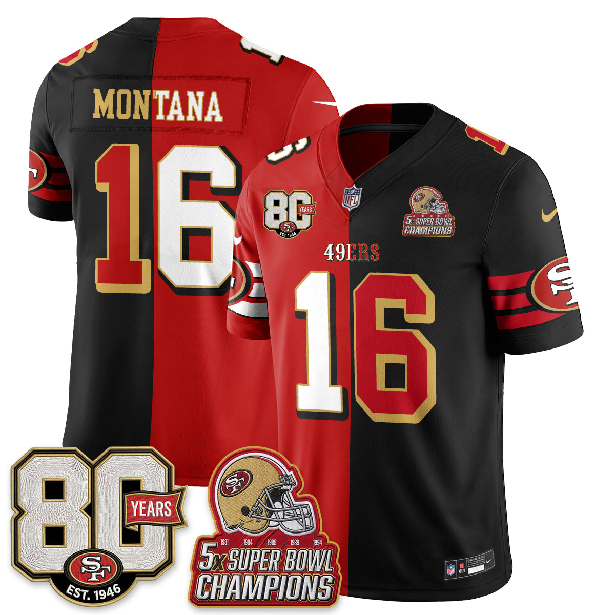 SF Split Style Vapor Jersey - Stitched