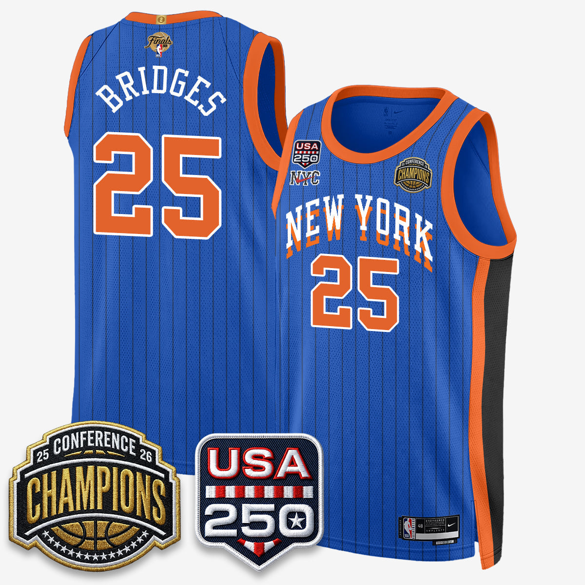 NYK 2026 NBA Eastern Conference Champions City Edition Jersey V2- Stitched