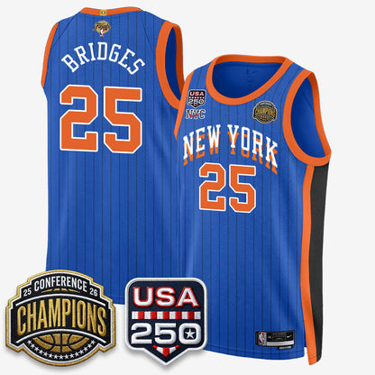 NYK 2026 NBA Eastern Conference Champions City Edition Jersey V2- Stitched