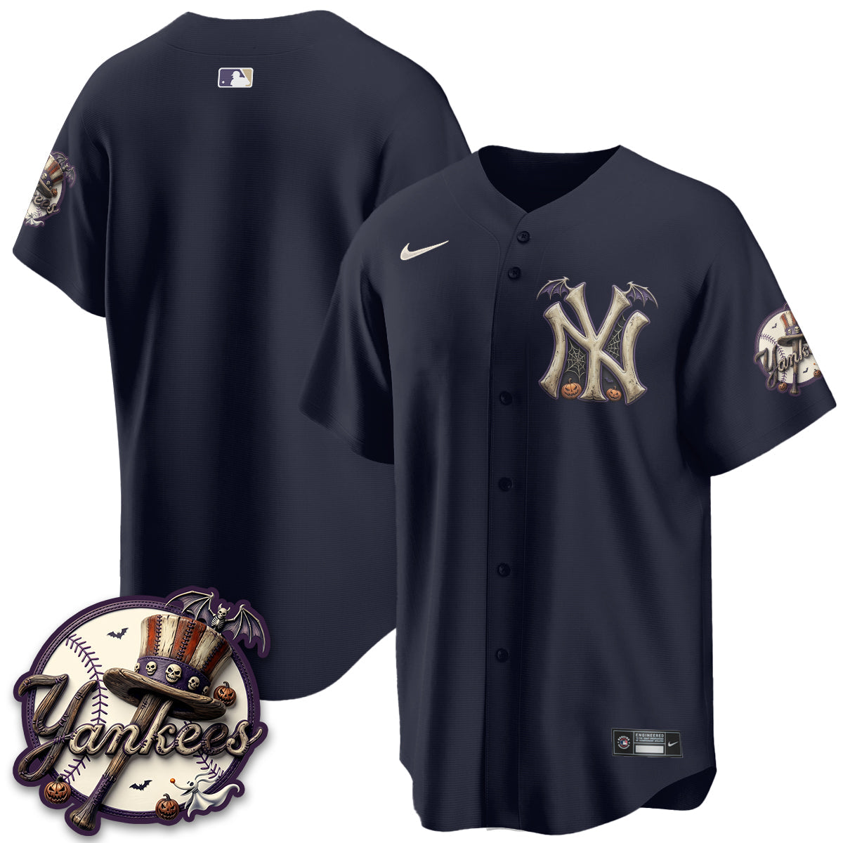 NYY Nightmare Edition Vapor Jersey - Printed