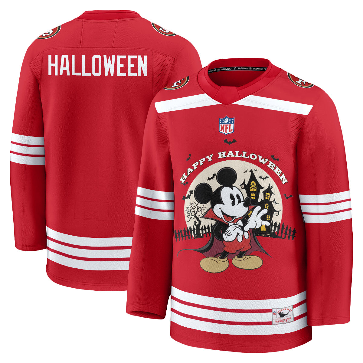 SF x Halloween Cartoon Mouse Edition Hockey Jersey - Printed