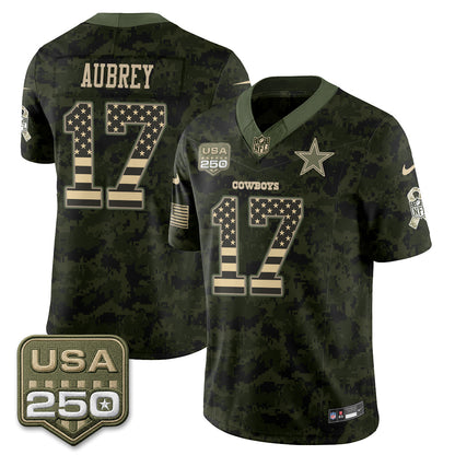 DAL 2026 Salute to Service Edition Vapor Jersey - Stitched