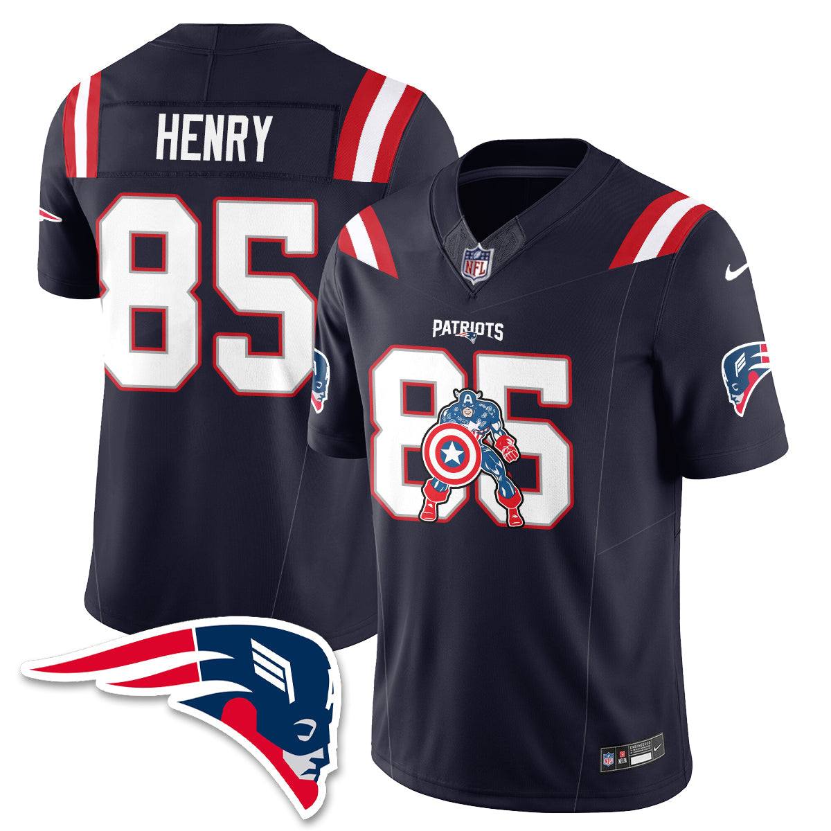 NE x Vibranium Shield Edition Vapor Jersey - Stitched