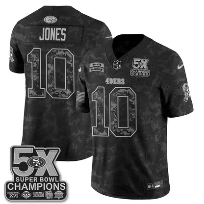 San Francisco 49ers 2026 Salute to Service V2 Vapor Jersey - Stitched