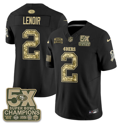 San Francisco 49ers 2026 Salute to Service V2 Vapor Jersey - Stitched