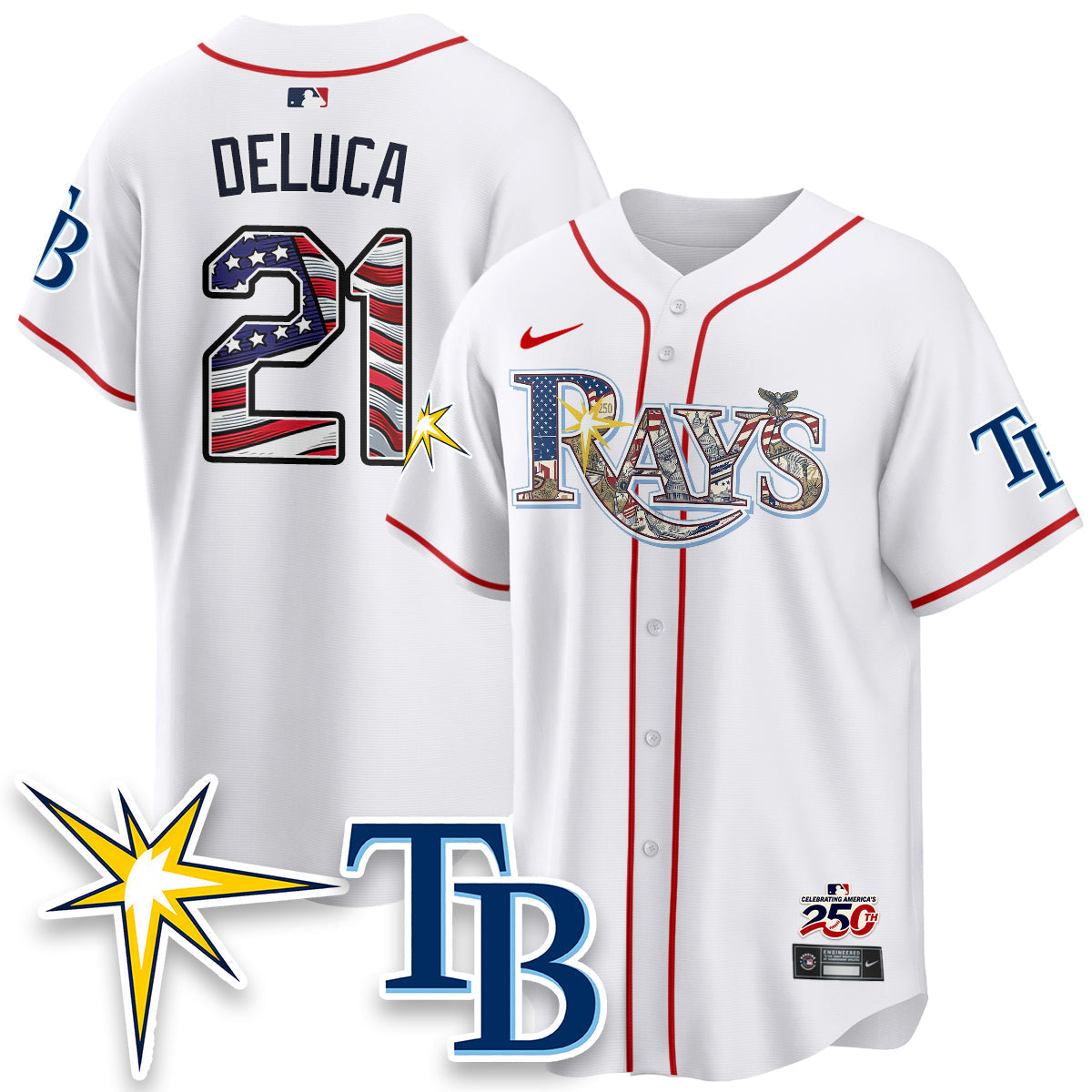 TB Independence Day USA 2026 Vapor Limited Jersey - Stitched