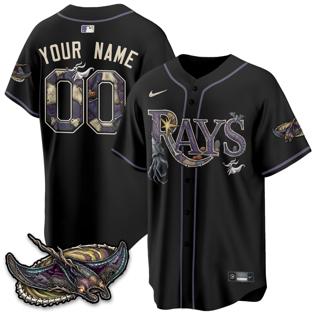 TB Nightmare Edition Vapor Custom Jersey - Stitched