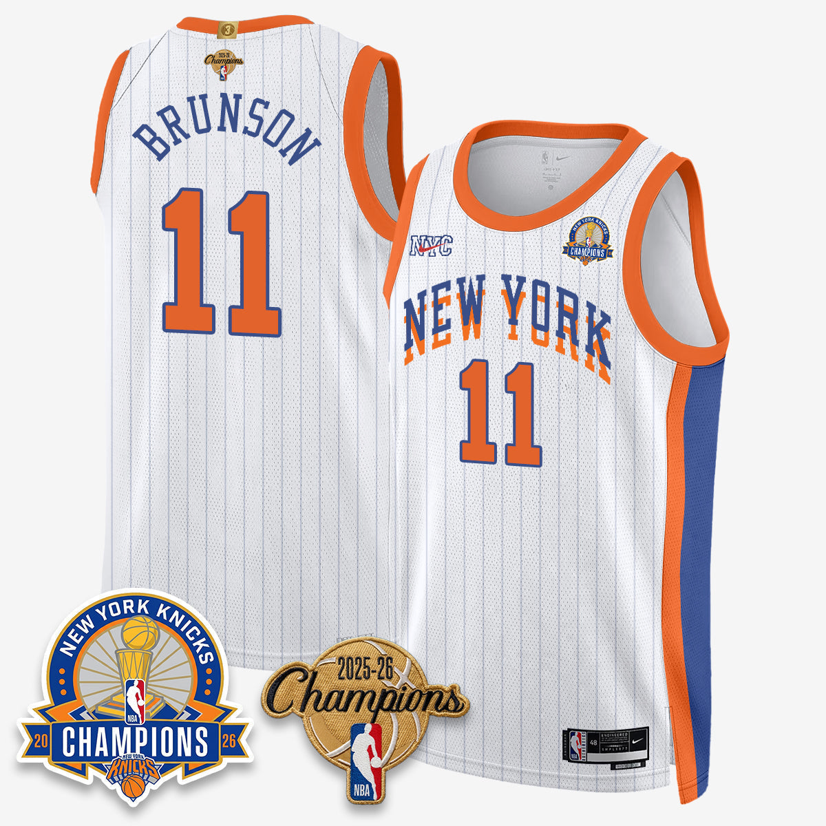 NYK 2026 Basketball Champions Special Edition Vapor Jersey V2- Stitched