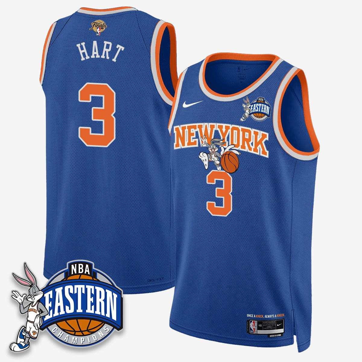 NYK 2026 NBA Finals x Bunny Vapor Jersey - Stitched