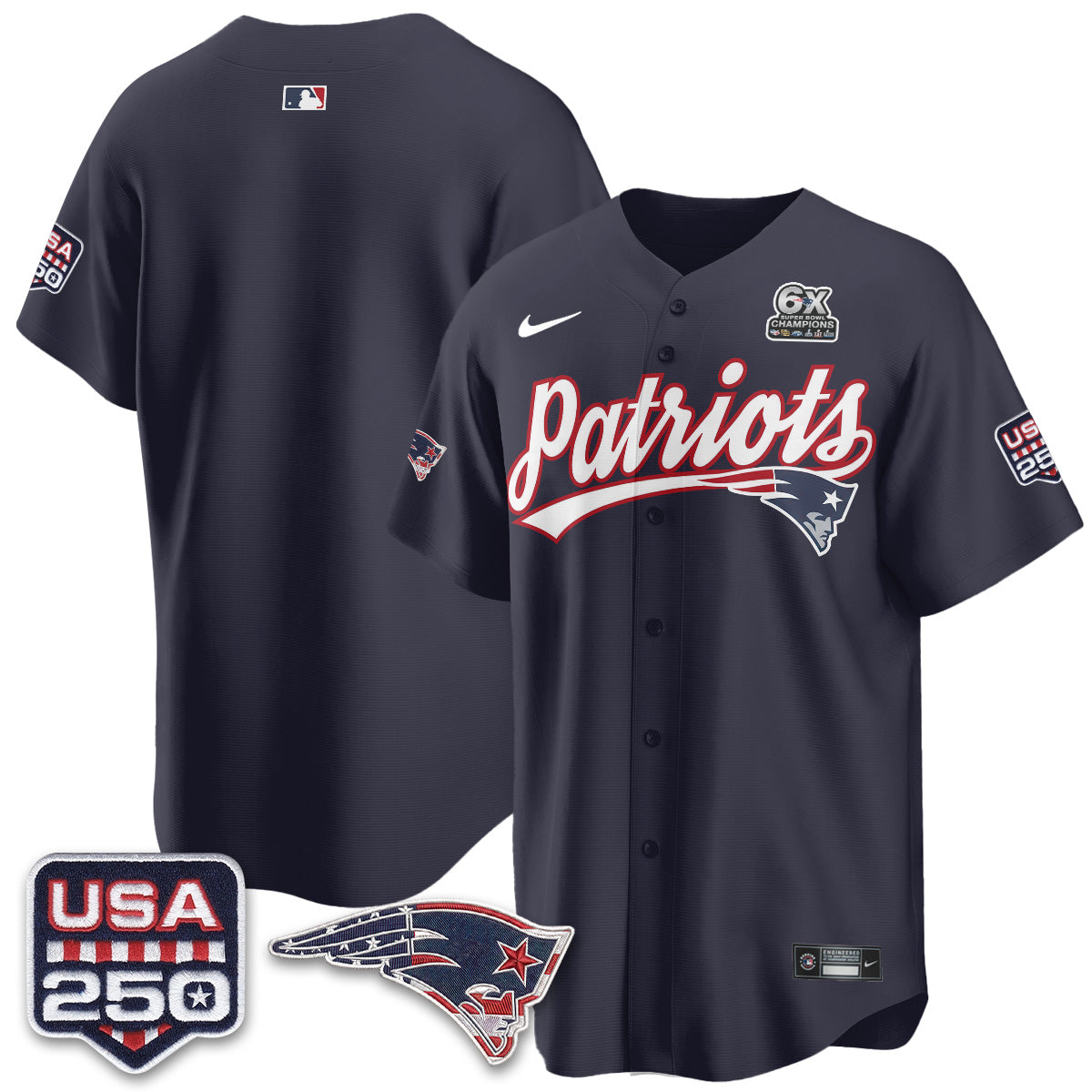 NE America Edition Vapor Jersey - Stitched