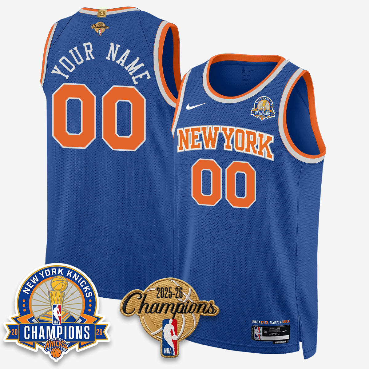 NYK 2026 Basketball Champions Special Edition Vapor Custom Jersey V2- Stitched