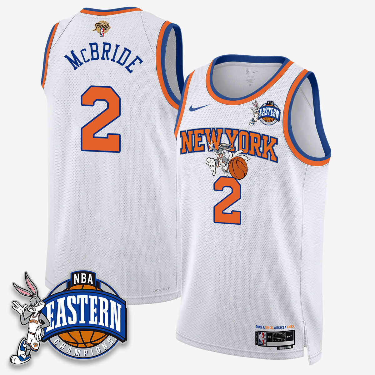 NYK 2026 NBA Finals x Bunny Vapor Jersey - Stitched