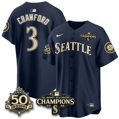 SEA Vapor Premier Limited Jersey - 50th Anniversary & AL West Division Champions - Steelheads Community Funds - Stitched