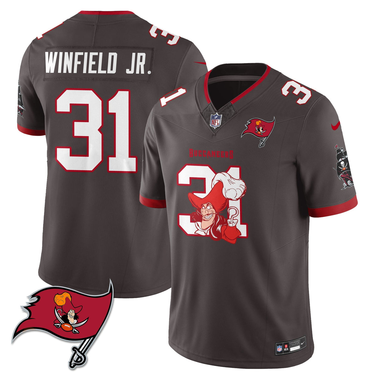 TB x Red Coat Captain Edition Vapor Jersey - Stitched