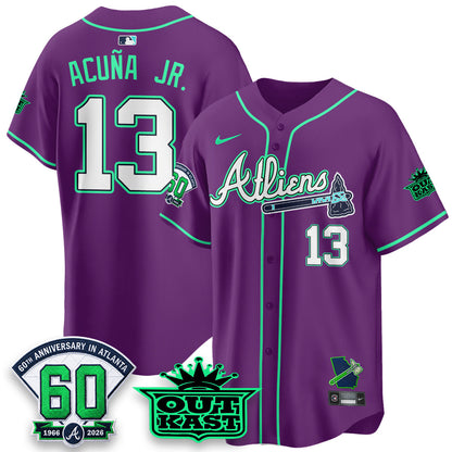 ATL x Atliens Cool Base Galaxy Version Jersey - Stitched