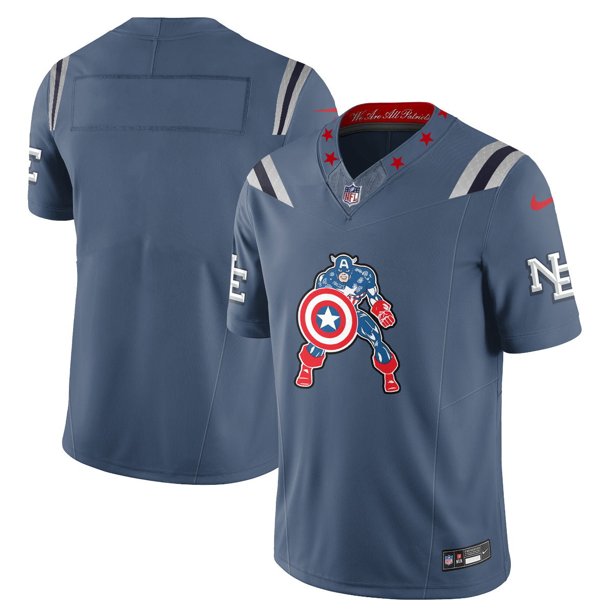 NE x Vibranium Shield Edition Vapor Jersey - Stitched