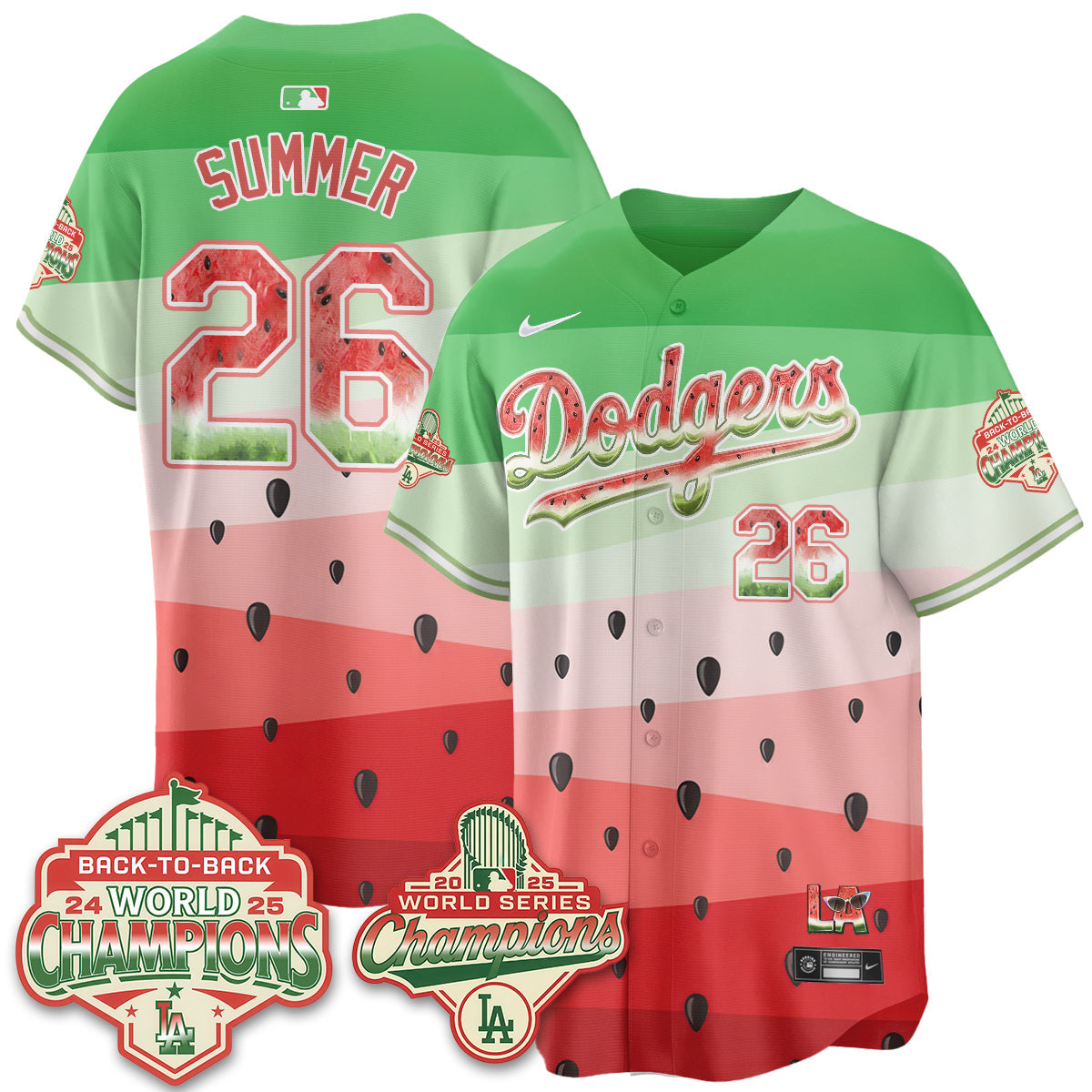 LAD National Watermelon Day Vapor Jersey - Stitched