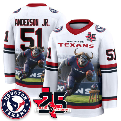 HOU x Bull Chief Edition Hockey Jersey - Printed