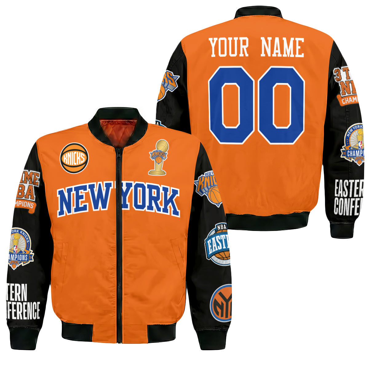 NYK 2026 NBA Finals Champions Limited Edition Custom Bomber Jacket - Printed