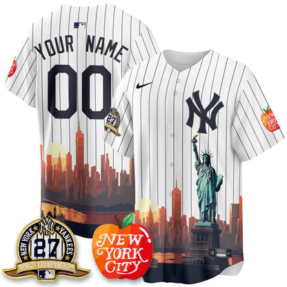 NYY City Edition Vapor Custom Jersey - Stitched