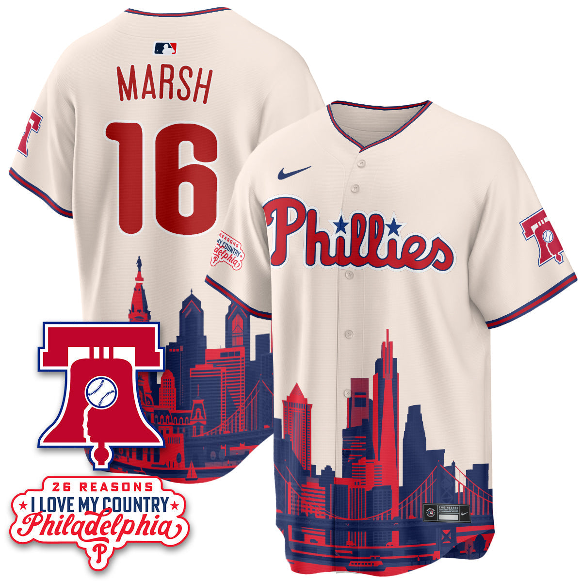 PHI "26 Reasons I Love My Country" Edition Vapor Jersey - Stitched