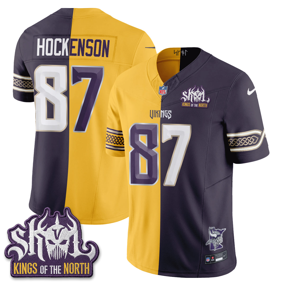 MIN 2026 Rivalries Split V2 Vapor Jersey - Stitched