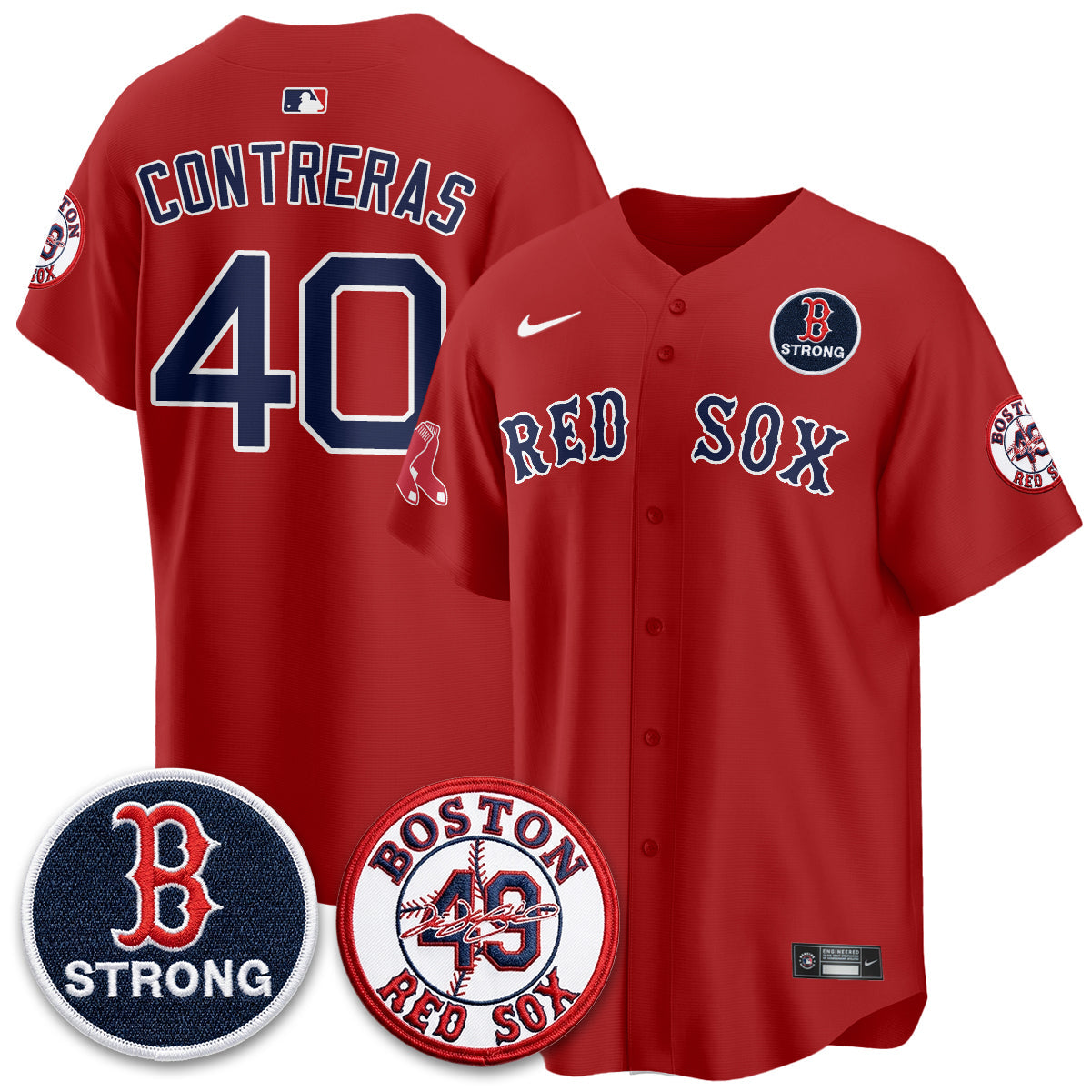 BOS Tim Wakefield Memorial Patch Vaper Premier Limited Jersey - Stitched V2