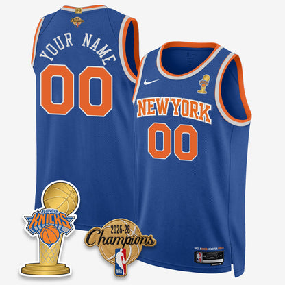 NYK 2026 Basketball Champions Vapor Custom Jersey - Stitched