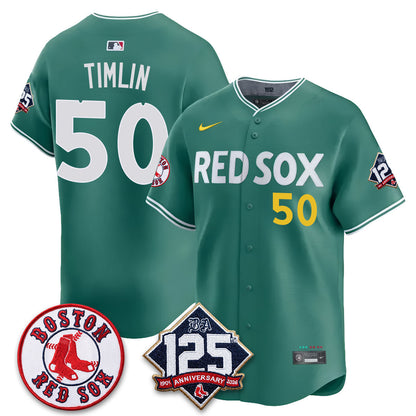 BOS 125th Anniversary Patch Vapor Jersey - Stitched-DTD