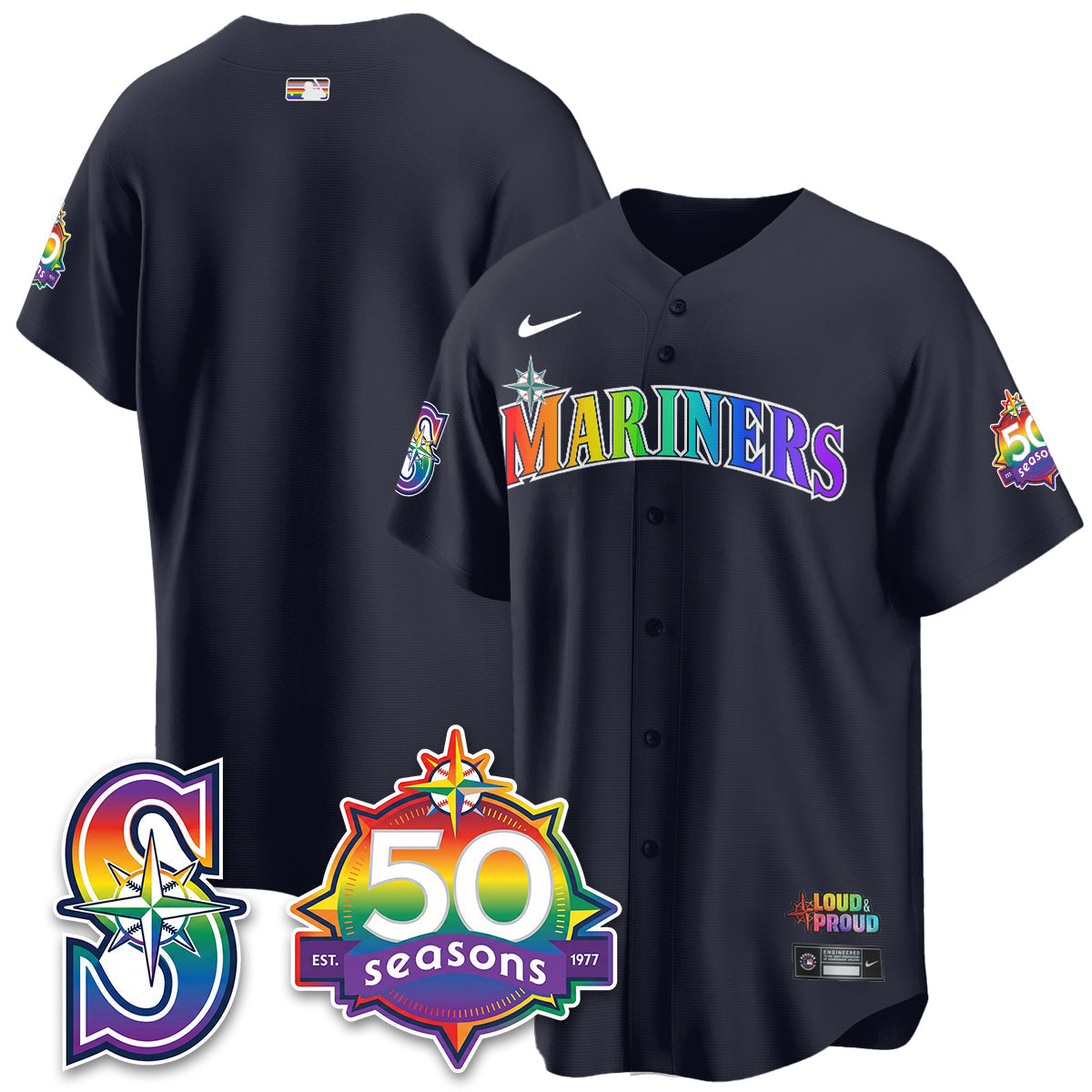 SEA Happy Pride Month Vapor Jersey - Stitched