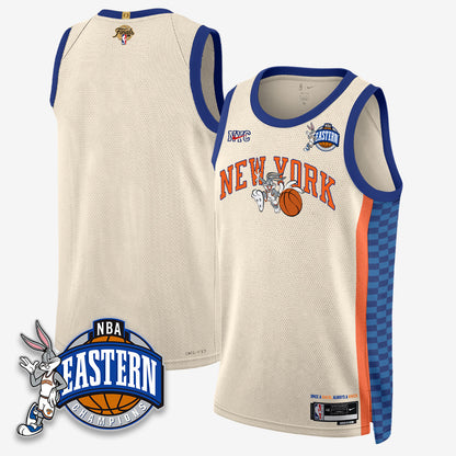 NYK 2026 NBA Finals x Bunny Vapor Jersey - Stitched