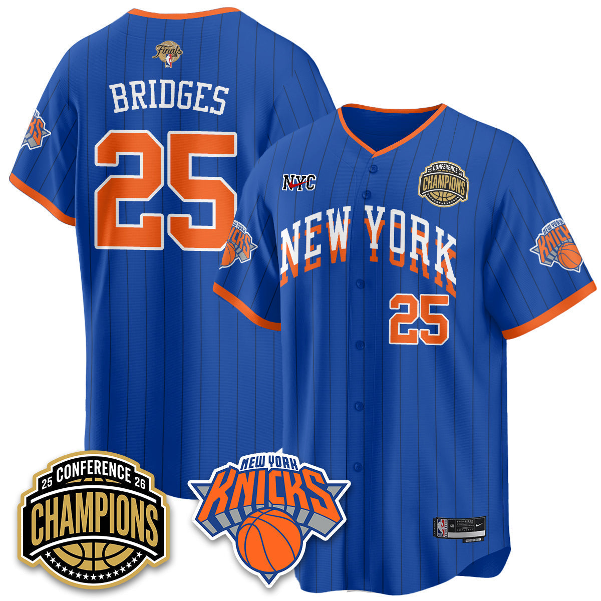 NYK 2026 NBA Finals Vapor City Edition Jersey V2- Stitched