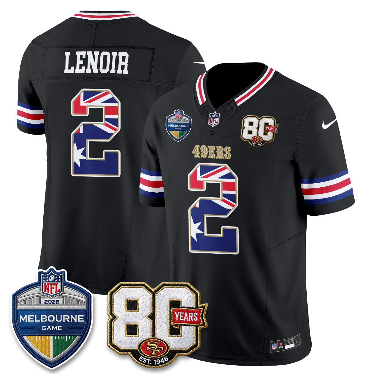 SF Melbourne Game 2026 Vapor Jersey - Stitched