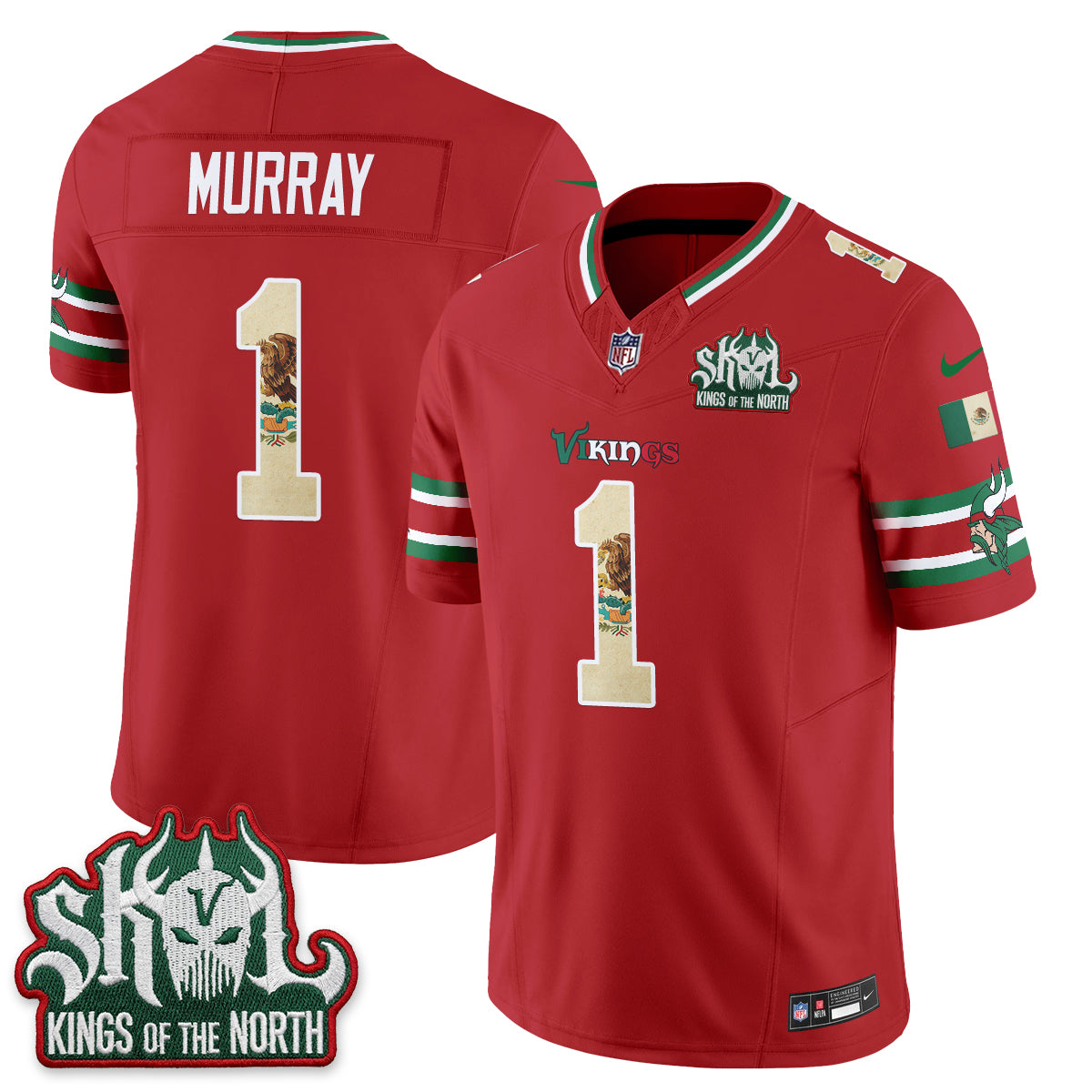 Minnesota Vikings Mexico Edition Vapor Jersey - Stitched