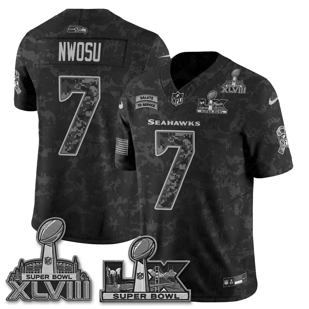 SEA 2026 Salute to Service V2 Vapor Jersey - Stitched