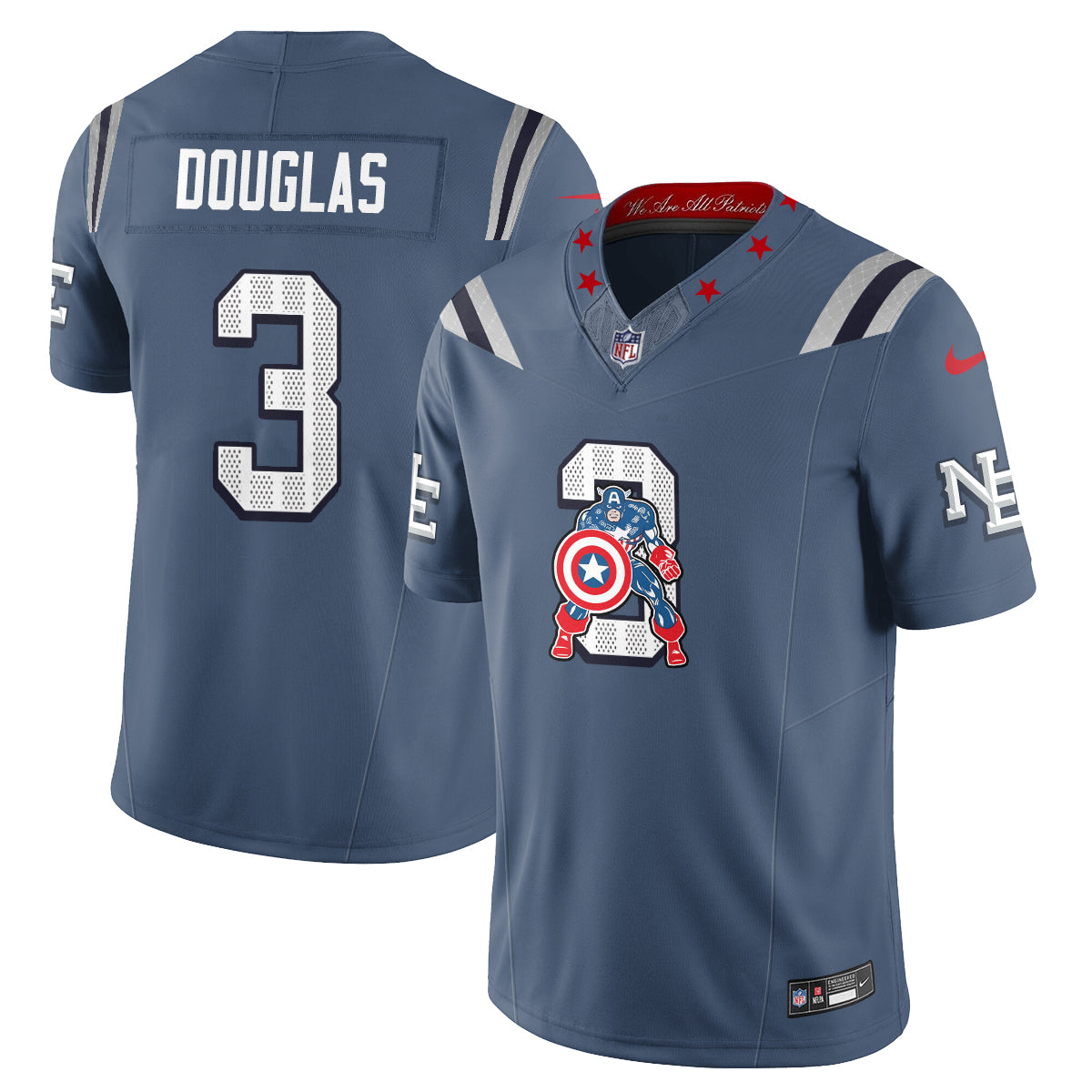 NE x Vibranium Shield Edition Vapor Jersey - Stitched