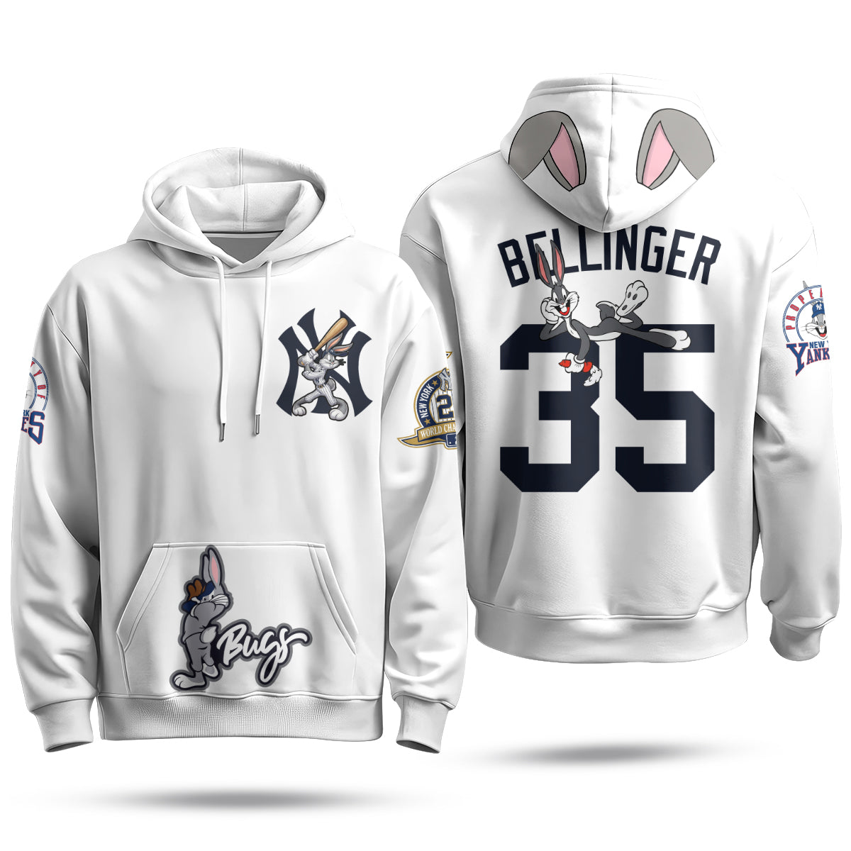NYY Bunny Vapor Limited Hoodie - Printed