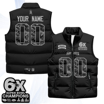 NE 2026 Salute to Service Custom Puffer Vest - Printed