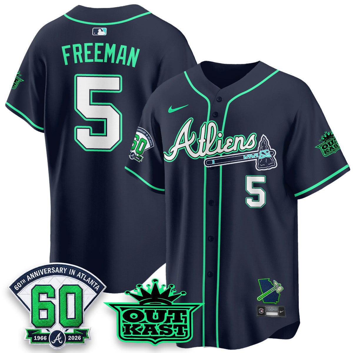 ATL x Atliens Cool Base Galaxy Version Jersey - Stitched-NQD