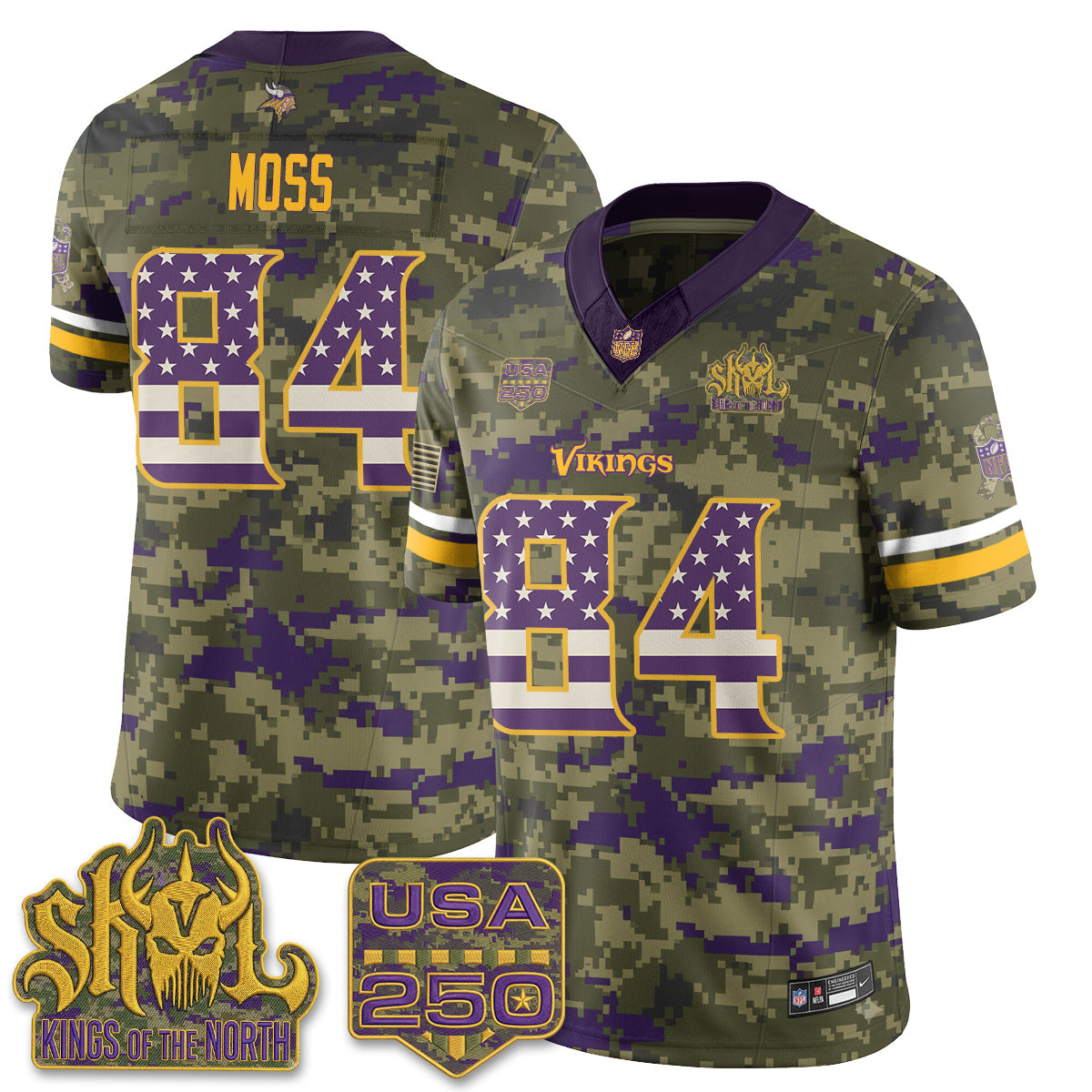 MIN 2026 Salute to Service Edition Vapor Jersey - Stitched