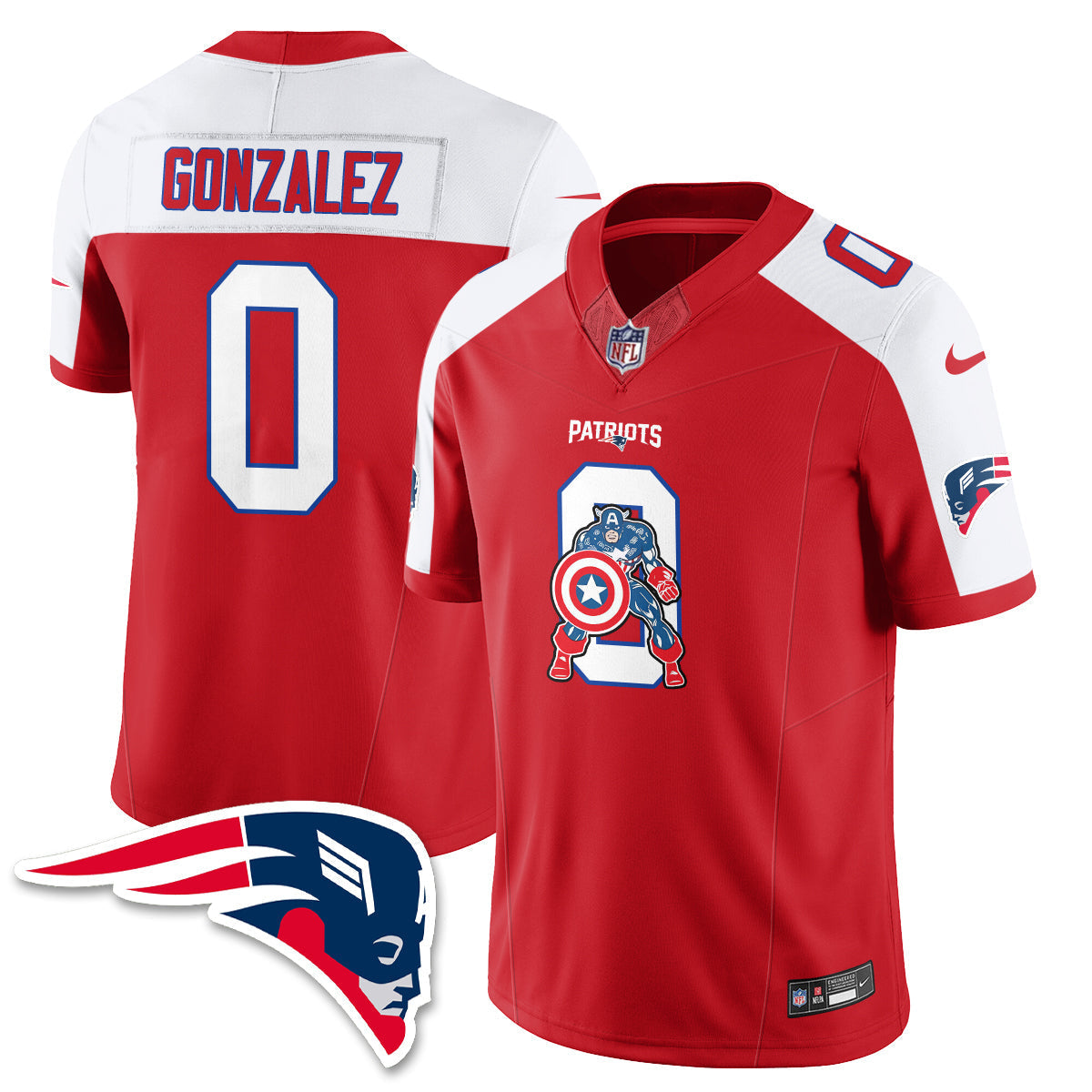 NE x Vibranium Shield Edition Vapor Jersey - Stitched