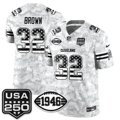 CLE 2026 Salute to Service Vapor Jersey - Stitched
