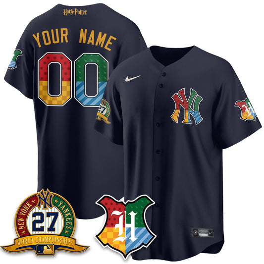 NYY x "The Lightning Bolt Wizard" Edition Vapor Custom Jersey- Stitched