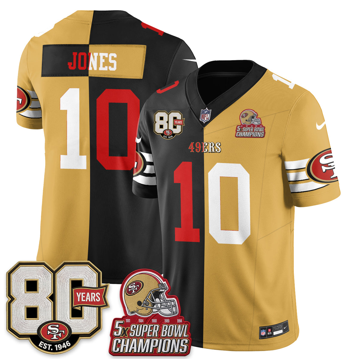 SF Split Style Vapor Jersey - Stitched