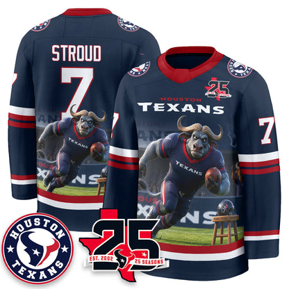 HOU x Bull Chief Edition Hockey Jersey - Printed