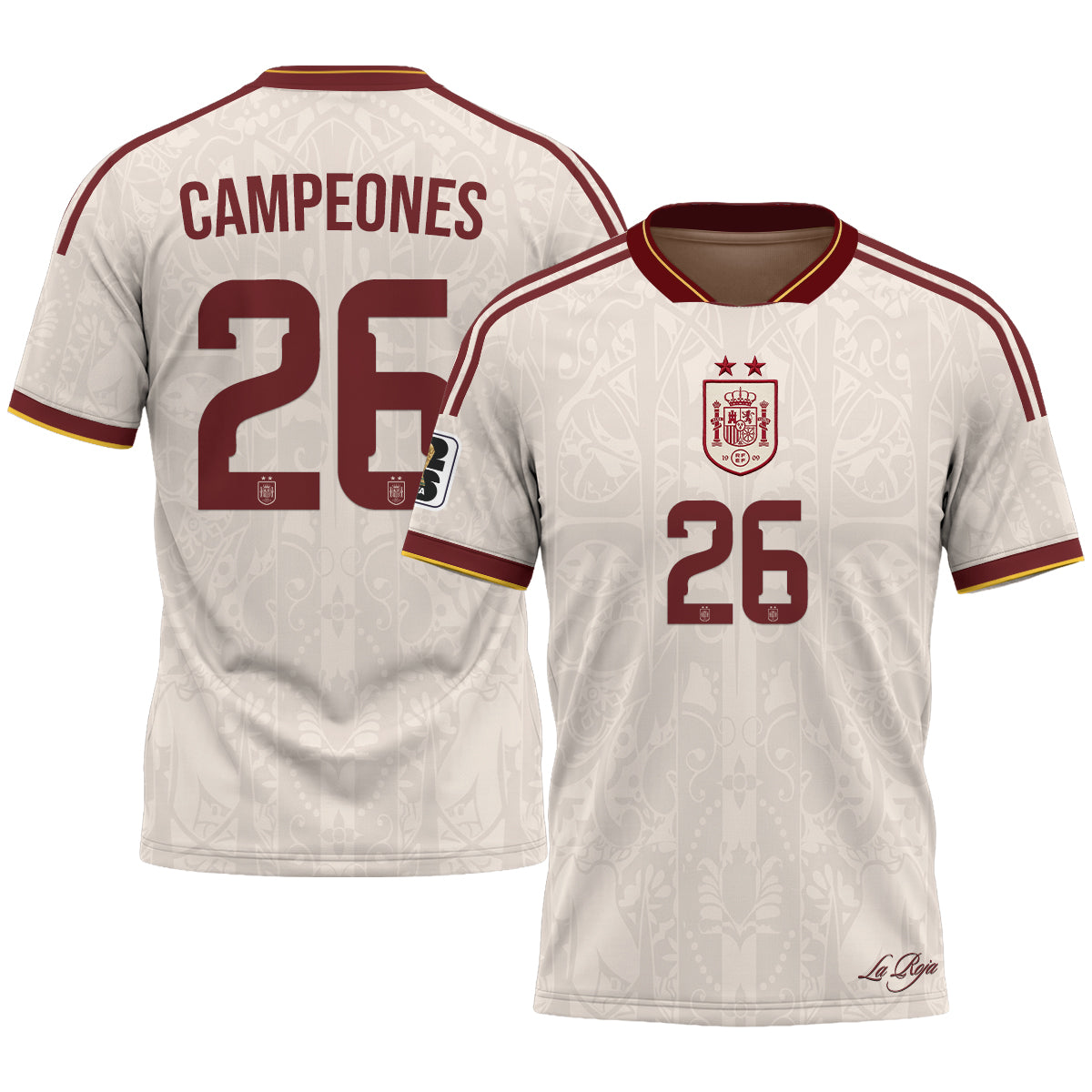 Spain 2026 Soccer Champions Vapor Jersey V2- Printed