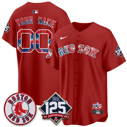 BOS Americana 2026 Vapor Limited Custom Jersey - Stitched-DTD