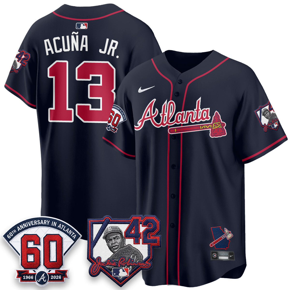 ATL 2026 Jackie Robinson Day Vapor Limited Jersey - Stitched